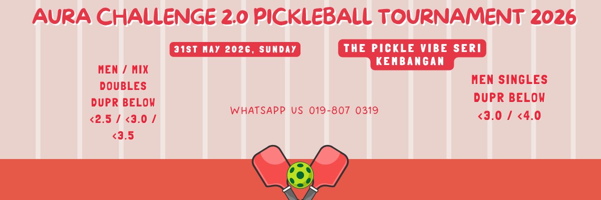 AURA CHALLENGE 2.0 PICKLEBALL TOURNAMENT