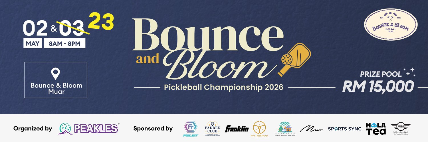 Bounce & Bloom Pickleball Championship 2026