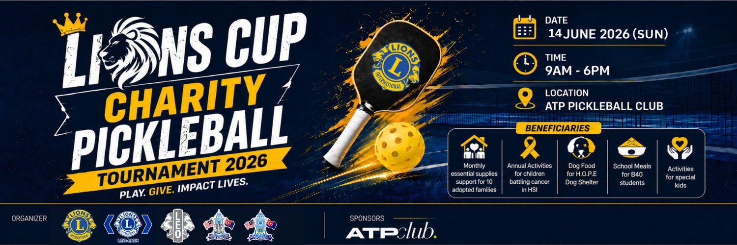 🦁 Lions Cup 2026 - Charity Pickleball Tournament