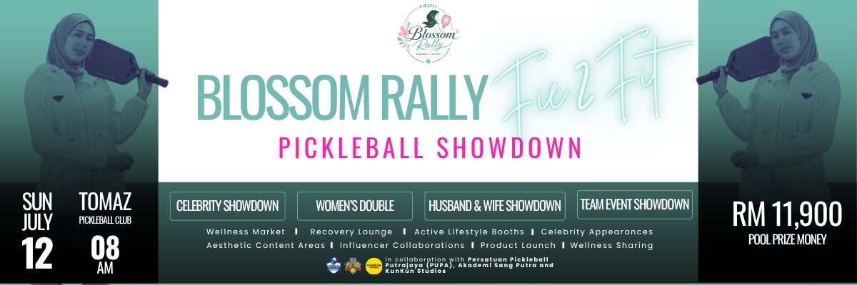Blossom Rally Pickleball Showdown by Fie2Fit