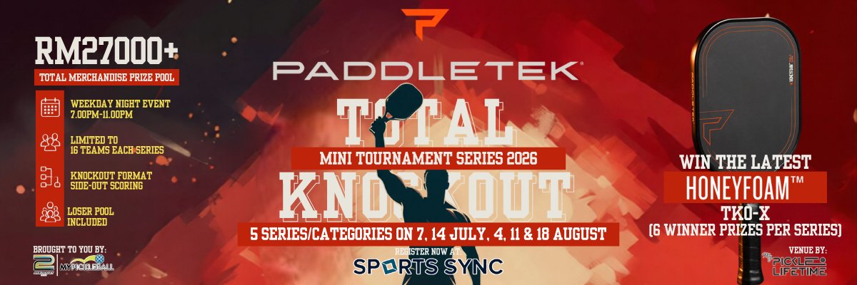 Paddletek Total Knockout Mini Tournament series 