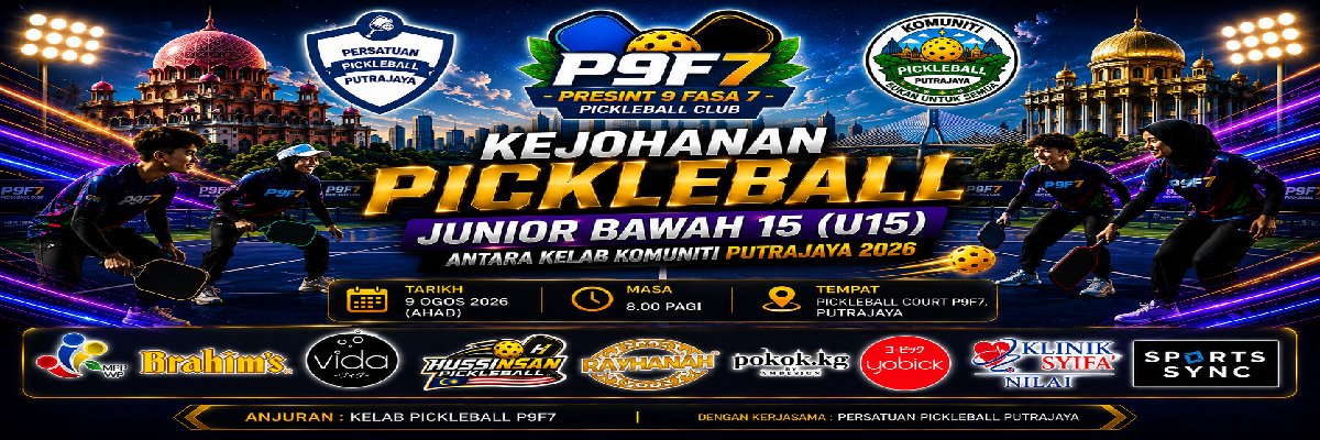 KEJOHANAN PICKLEBALL JUNIOR BAWAH 15 (U15) ANTARA KELAB KOMUNITI PUTRAJAYA 2026