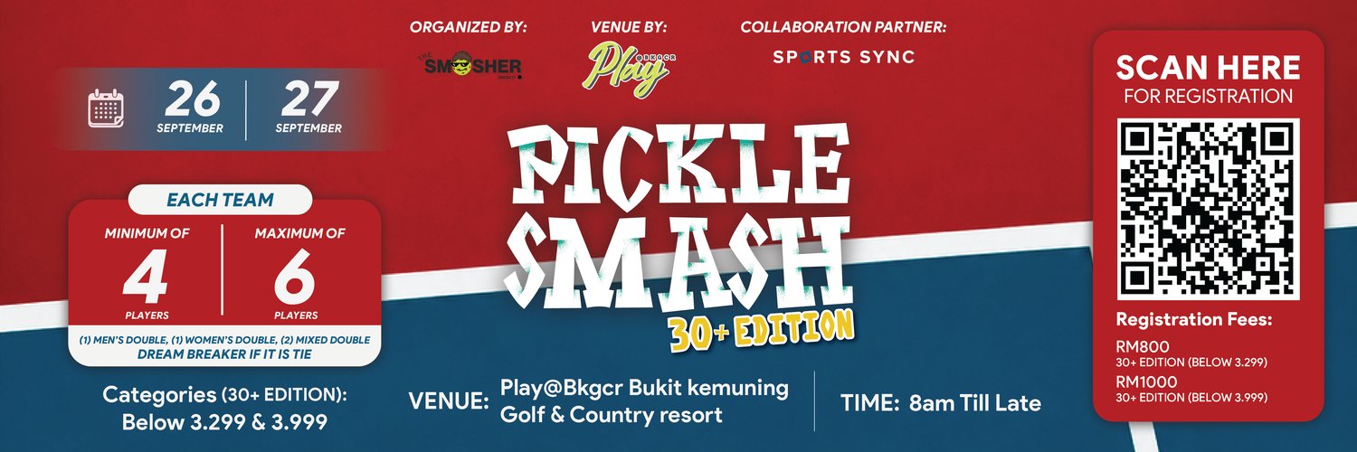 PickleSmash Team Event 30+ Edition