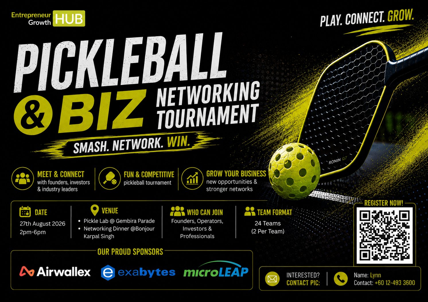 EGH PICKLEBALL & BIZ Networking Tournament