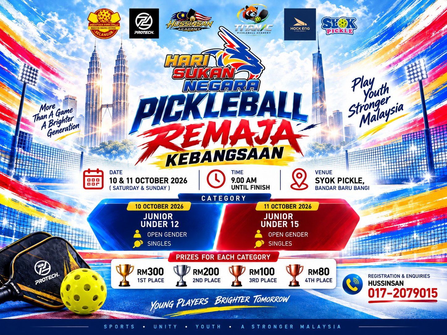 HARI SUKAN NEGARA PICKLEBALL REMAJA KEBANGSAAN