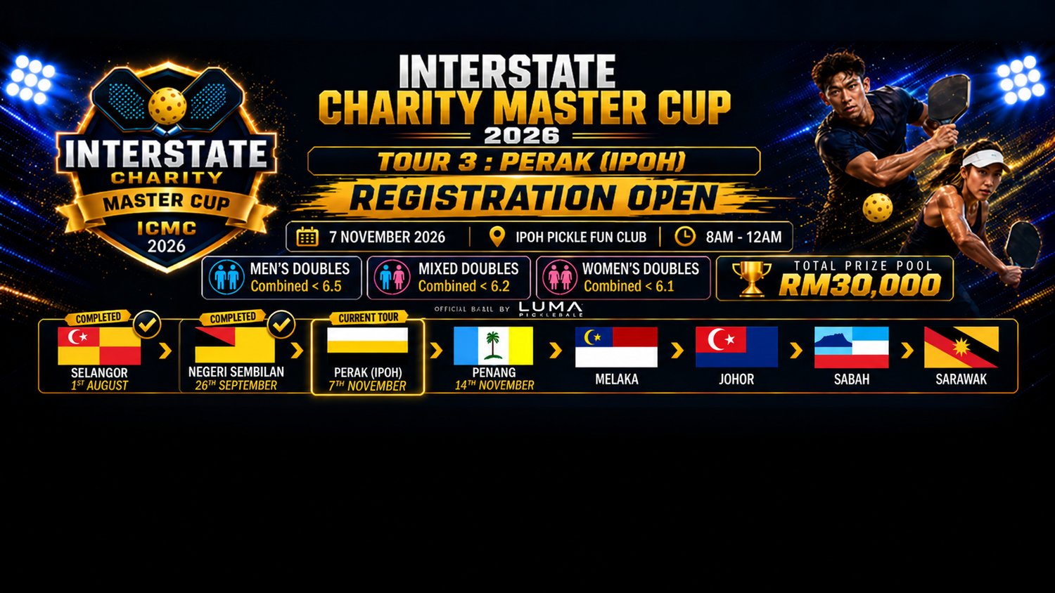 Interstate Charity Master Cup 2026 (Perak, Ipoh)