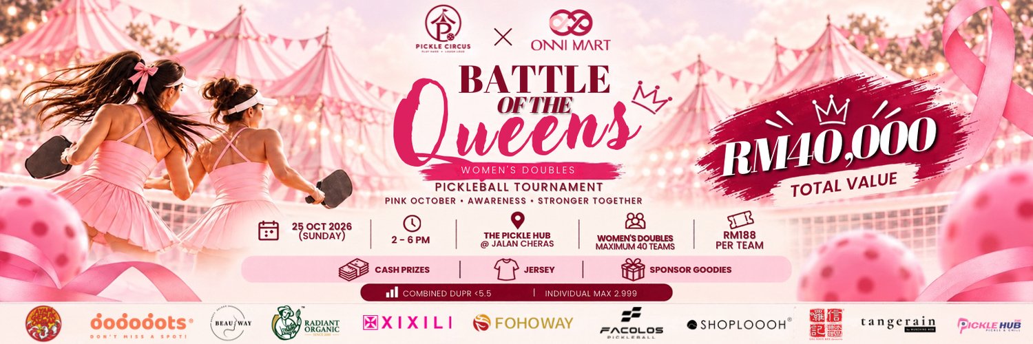 Pickle Circus × ONNI Pink Month – Battle of the Queens (Combined DUPR <5.5)