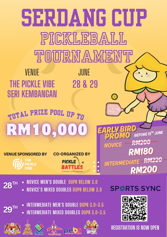 Serdang Cup Pickleball Tournament logo