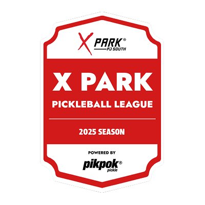 X Park Pickleball League 2025 logo
