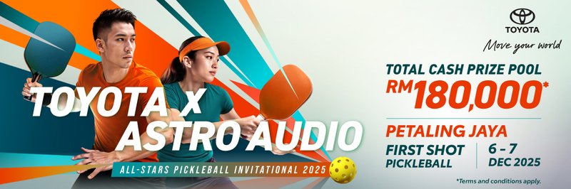 Toyota x Astro Audio All-Stars Pickleball Invitational 2025 Leg 3 logo