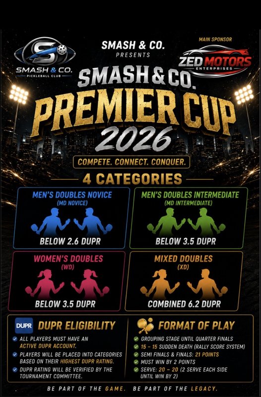 SMASH & CO. PREMIER CUP 2026 logo