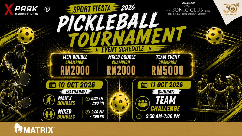 X PARK PICKLEBALL COMPETITION @ SPORT FIESTA  logo