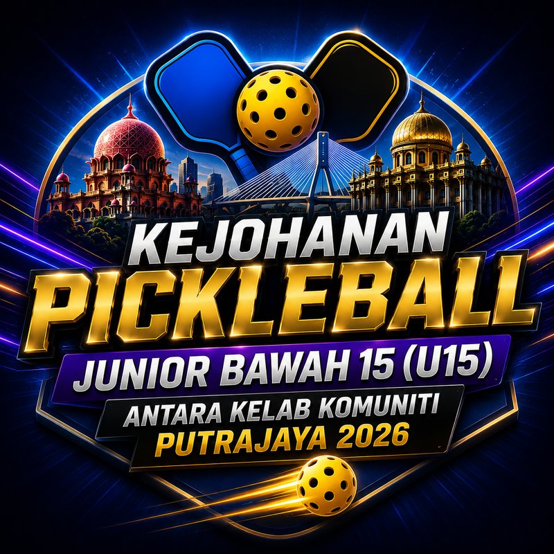 KEJOHANAN PICKLEBALL JUNIOR BAWAH 15 (U15) ANTARA KELAB KOMUNITI PUTRAJAYA 2026